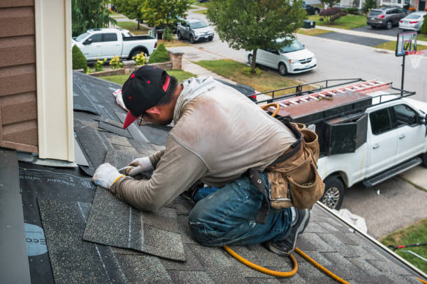 Professional Metal Roofing technician working in Water Mill, NY
